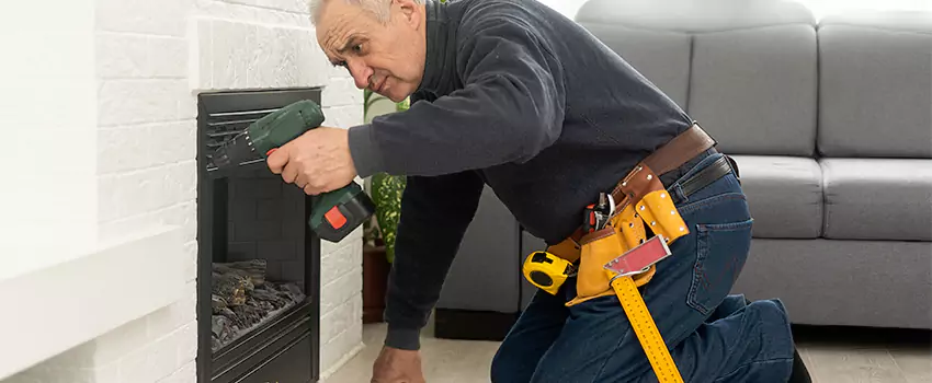 New Indoor Fireplace Installation in Commack, New York