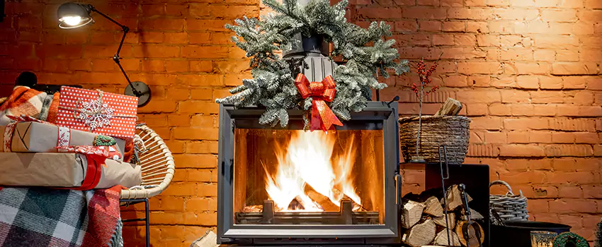 Travis Industries Linear Gas Fireplace Installation in Commack, New York