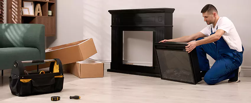 Old Rusted Metal Fireplace Repair And Replacement in Commack, NY